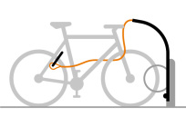 Cykellykken, cykelsikring, smart sikring, mod cykeltyveri, stop cykeltyven, tilføjelse, add-on, eksisterende cykelstativer, wire, kabel, løkke, cykelløkken, 