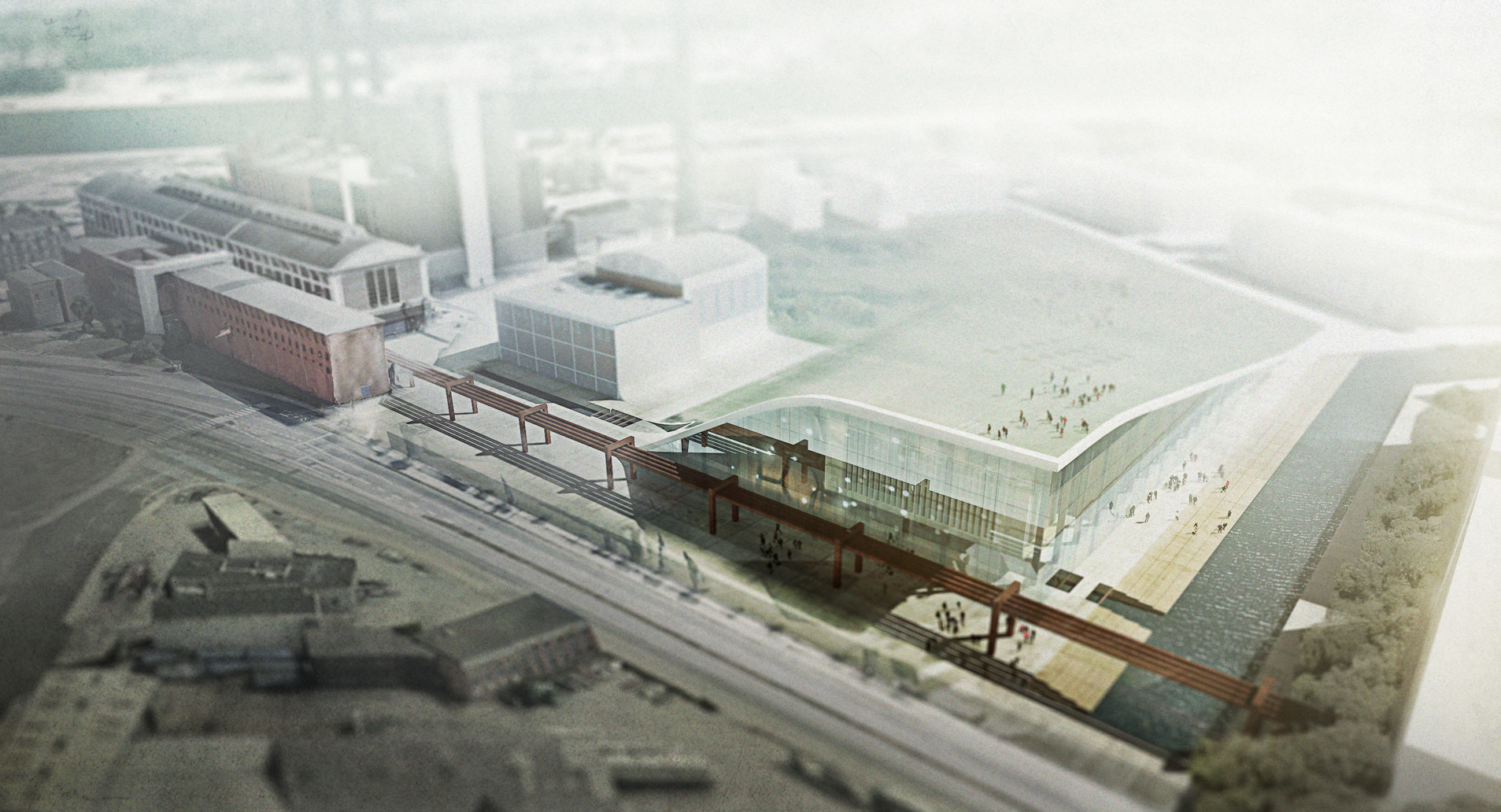 Aerial, Sydhavnen, havnehallen, 